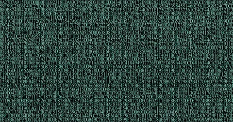 Set of random Hexadecimal machine code glowing Vidéo 77396987