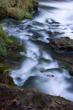 Set of rapids on a river. Stock Photos