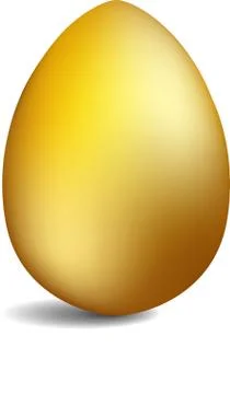 Set of realistic eggs on white background. Easter collection. Vector Stock Illustration
