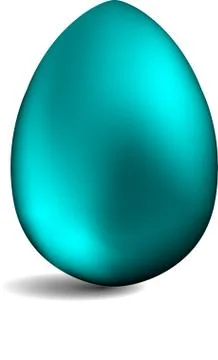Set of realistic eggs on white background. Easter collection. Vector Stock Illustration