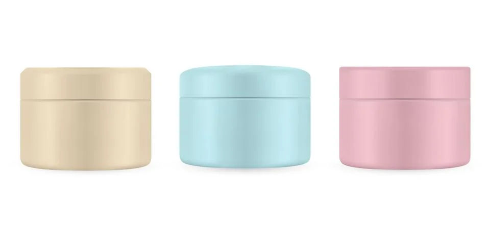 Set of realistic empty package for luxury cosmetic product. Collection of bla Stock-Illustration