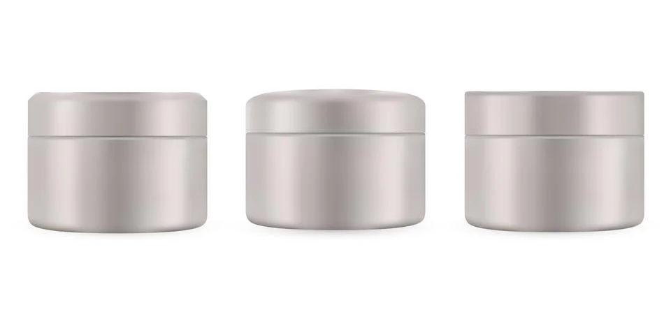 Set of realistic empty package for luxury cosmetic product. Collection of bla Stock Illustration