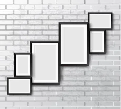 Set Realistic frame. Stock Illustration