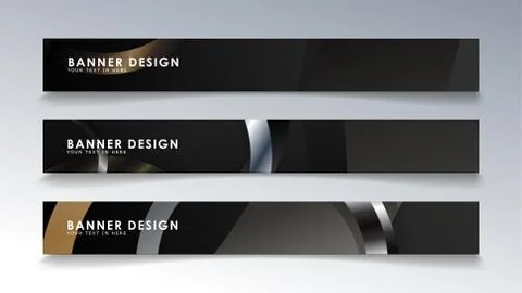 Set rectangular banner with a circle background. neutral color gradient Stockillustratie