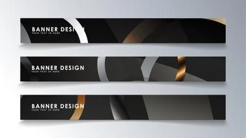 Set rectangular banner with a circle background. neutral color gradient イラスト素材