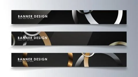 Set rectangular banner with a circle background. neutral color gradient イラスト素材