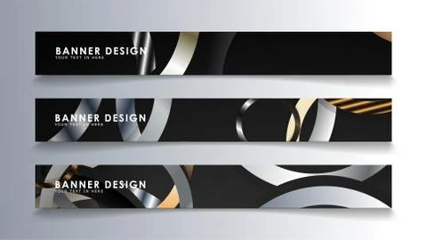 Set rectangular banner with a circle background. neutral color gradient 스톡 일러스트