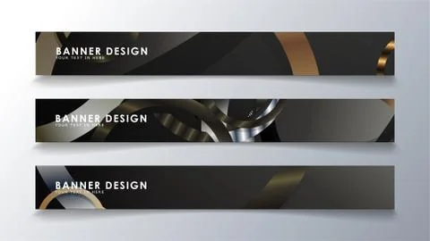 Set rectangular banner with a circle background. neutral color gradient イラスト素材