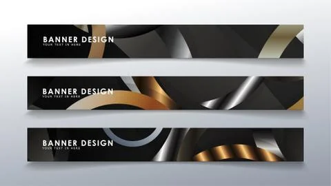 Set rectangular banner with a circle background. neutral color gradient イラスト素材