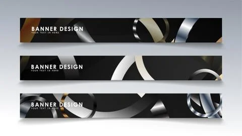 Set rectangular banner with a circle background. neutral color gradient イラスト素材