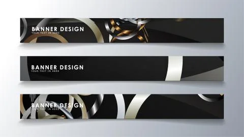 Set rectangular banner with a circle background. neutral color gradient イラスト素材