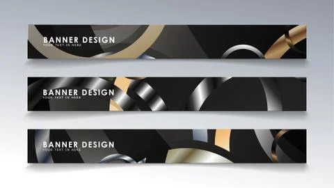 Set rectangular banner with a circle background. neutral color gradient 스톡 일러스트