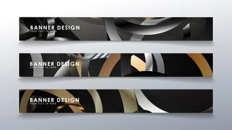 Set rectangular banner with a circle background. neutral color gradient 스톡 일러스트