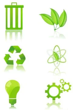 Set of recycle icons Stock Illustration
