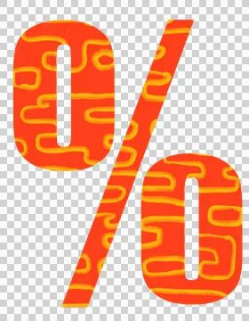 Set of red and gold pattern welath luck percent symbol typography design deco Stock Illustration