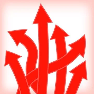 Set of Red Arrows Set of Red Arrows on White Background Copyright: xZoonar... 스톡 사진