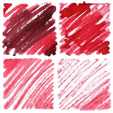 Set of red doodle squares Set of red doodle squares. Space for your own te... Stock Photos