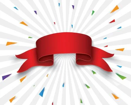 Set of red scrolls.banner label.wrapped paper.vector illustration Stock Illustration