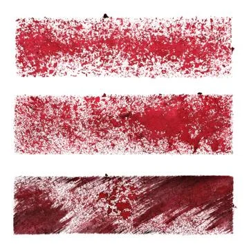 Set of red stencil stripes 스톡 사진