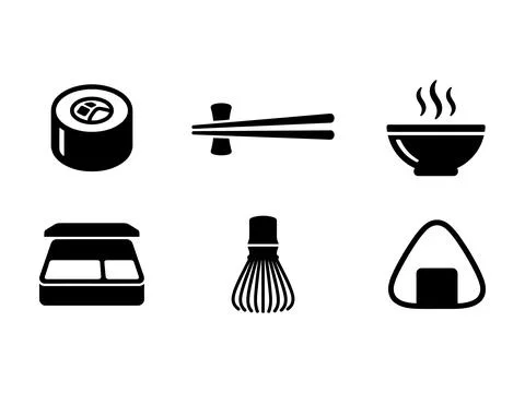 Set of Relaxation and Spa Wellness Icons Stock Illustration