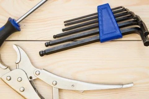 A set of repair tools Stock Photos