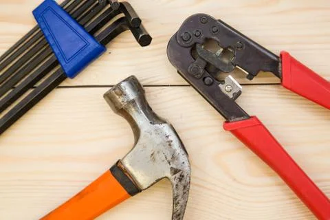 A set of repair tools Stock Photos