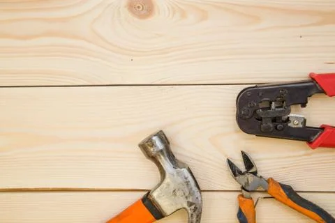 A set of repair tools Foto stock