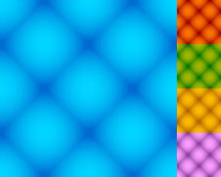 Set of repeatable square patterns in 5 distinct colors Stockillustratie