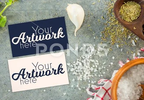 Set of restaurant business card template Modello PSD