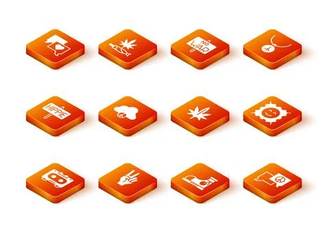 Set Retro audio cassette tape, Peace symbol, cloud, Sneakers, Marijuana, Speech 스톡 일러스트