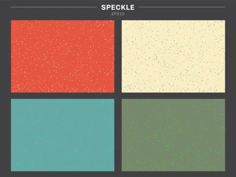 Set of retro color tone background speckle pattern texture. Stock Illustration
