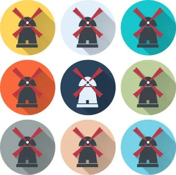 Set of retro icons. Stock Illustration