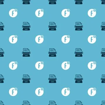 Set Retro typewriter and Create account on seamless pattern. Vector 스톡 일러스트