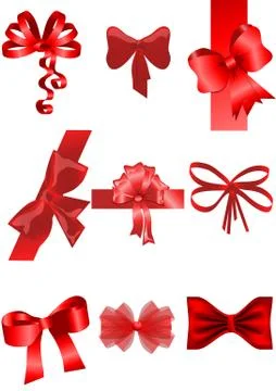 Set of ribbon Stock Illustration