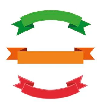 Set of ribbons frames Illustrazione stock