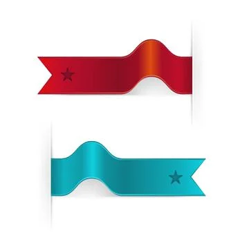 Set of ribbons Stock Illustration