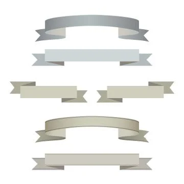 Set of ribbons Stock Illustration