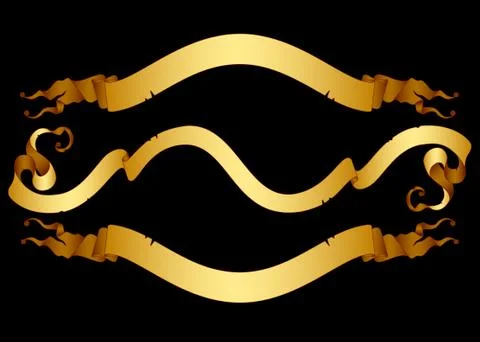 Set of ribbons Stock Illustration