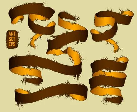 Set of ribbons Stock-Illustration