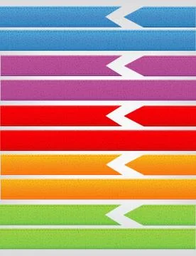 Set of ribbons Stock Illustration