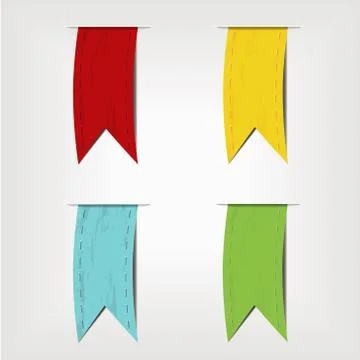 Set of ribbons Stock Illustration