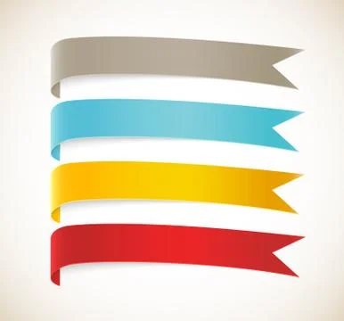 Set of ribbons Stock Illustration