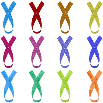 Set from ribbons Stock Illustration