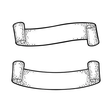 Set of ribbons isolated on white background. Vector Stockillustratie
