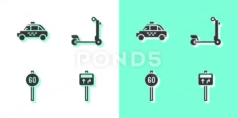 Speed limit line icon., Stock vector