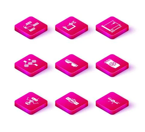 Set Robot, Smartwatch, DNA symbol, glasses, Drone flying, Video graphic card, 3D Stock Illustration