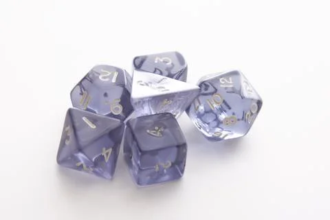 Set of role playing dice Stock Photos