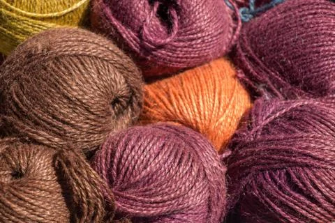 Set of Rolls of colotful thread Stock Photos