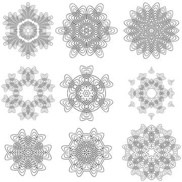 Set of Rosettes Set of Rosettes Isolated on White Background Copyright: xZ... Stock Photos