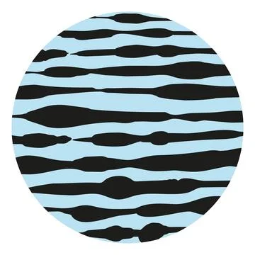 Set of round abstract shapes, backgrounds, patterns, icons for social networks Stock Illustration